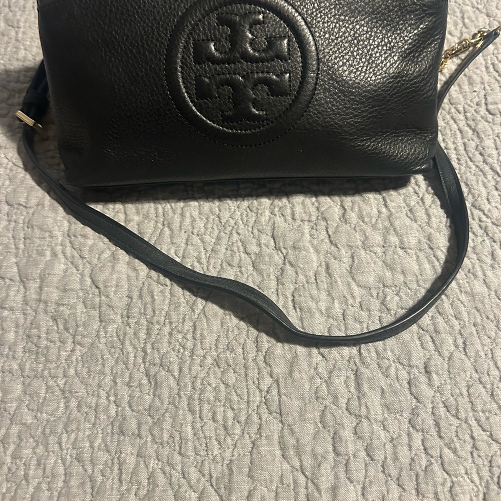 Tory Burch Black Leather Crossbody Bag